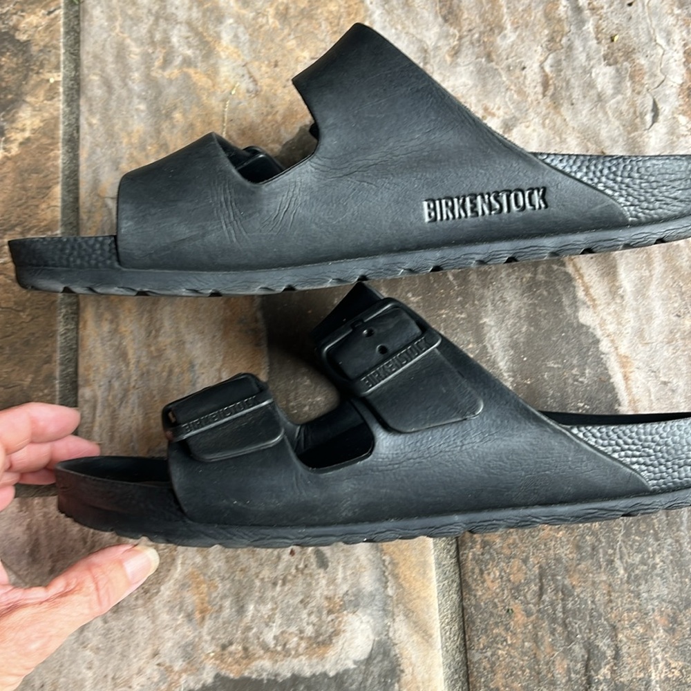 Men's Black Birkenstock Sandals - Picture 3 of 8